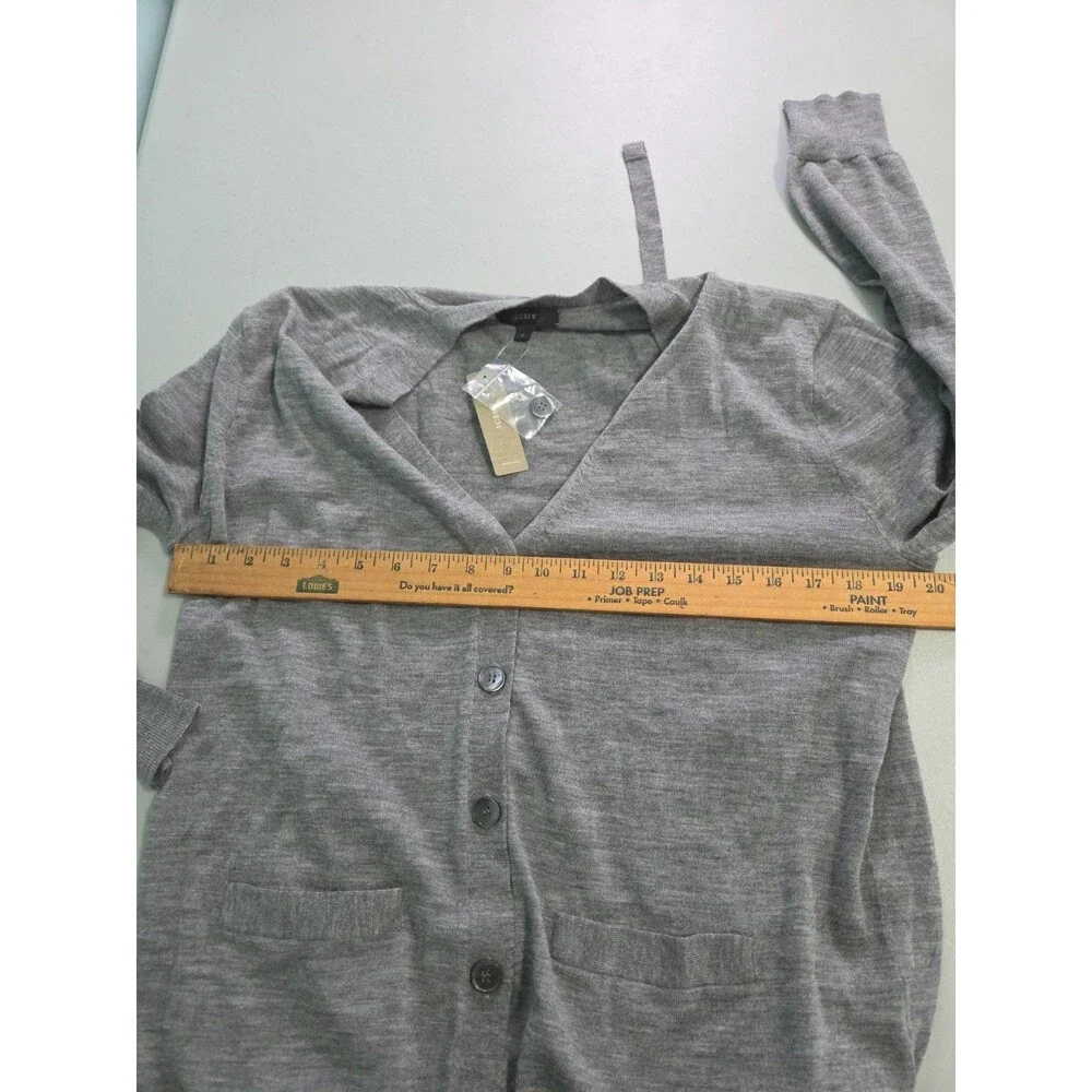 J crew merino wool sweater new with tags grey